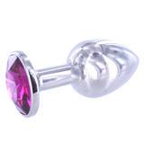 Julian Snelling Large Stainless Steel Jewelled Rosebud Butt Plug