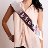 Silver Bride To Be Hen Party Sash