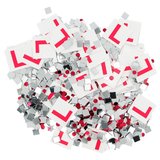 L Plate Table Confetti