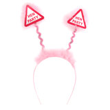 Warning Hen Party Pink Fluffy Boppers