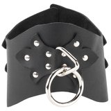 Spartacus Leather Posture Collar With Large Ring
