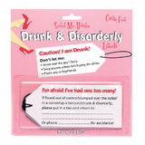 Hen Night Drunk and Disorderly Labels