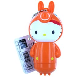 Orange Hello Kitty Keychain