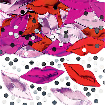 Lips Embossed Confetti