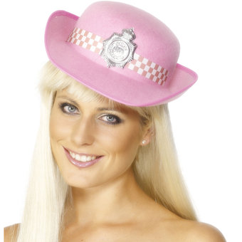 Pink Police Woman Hat