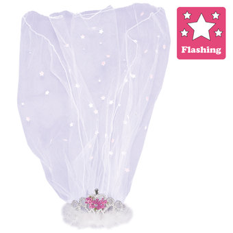 Flashing Bride To Be Hen Party Tiara and Veil