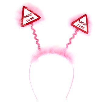 Warning Bride to Be Pink Fluffy Boppers