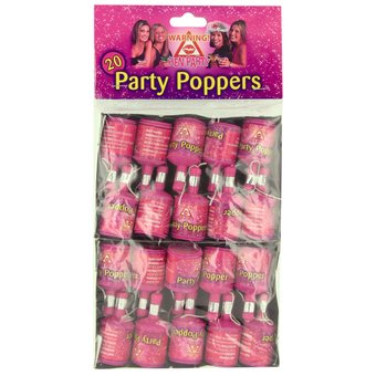 Hen Night Party Poppers (20 Pack)