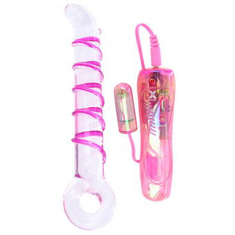 Icicles No 4 Vibrating Mini Teaser Glass Wand