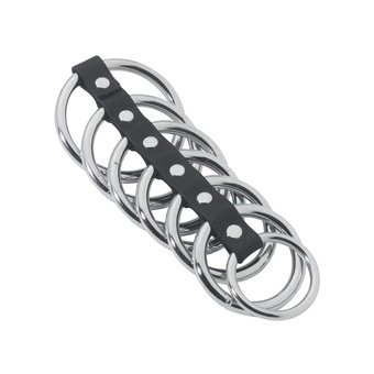 Spartacus Metal 7-Ring BDSM Gates of Hell Cock Harness
