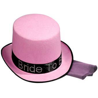 Bride to Be Top Hat with Veil