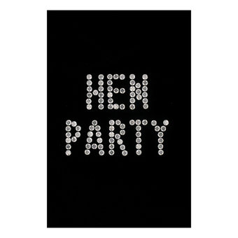Iron On Hen Party Transfer with Diamante Rhinestones