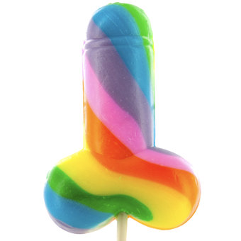 Rainbow Cock Lollipop