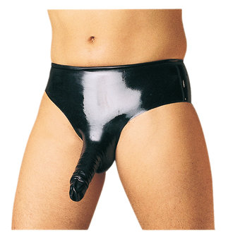 Shaun Sloane Latex Sheath Pants with Butt Plug