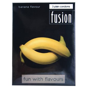 Fusion Banana Flavoured Condoms (3 Pack) (new window)