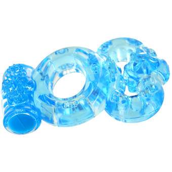 BASIC Sex Toys Twin Vibrating Cock Ring