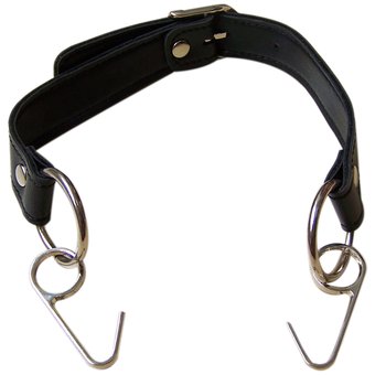 Bondage Boutique Xtreme Leather and Metal Fish Hook Gag