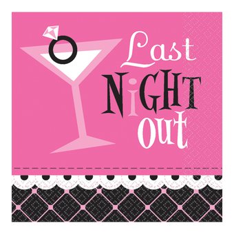 Last Night Out Napkins (16 Pack) (new window)