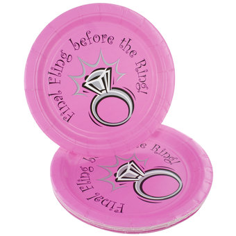Final Fling Before The Ring Paper Plates (12 Pack) (new window)