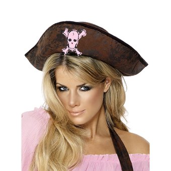 Leather Look Pirate Hat (new window)