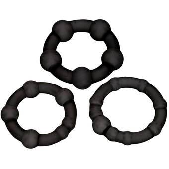 BASIC Sex Toys Get Hard Cock Ring Set