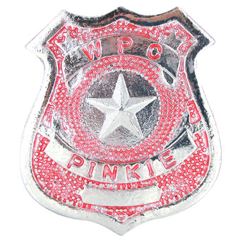 Policewoman WPC Pinkie Badge (new window)