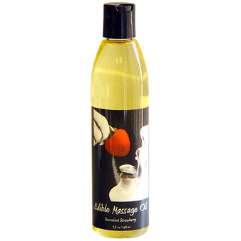 Earthly Body Strawberry Edible Massage Oil 236ml