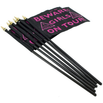 Beware Girls on Tour Hand Flags (6 Pack)