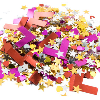 Hen Night L Plate and Star Confetti