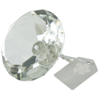 Faceted Glass Diamond Balloon Weight