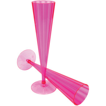 Cocktail Party Pink Champagne Flutes (10 Pack)