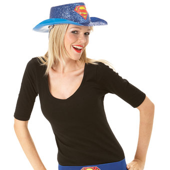 Superheroine Supergirl Cowboy Hat (new window)