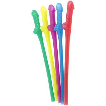Luxury Neon Willy Straw