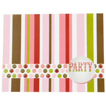 Pink Stripe Hen Party Invitations (8 Pack)
