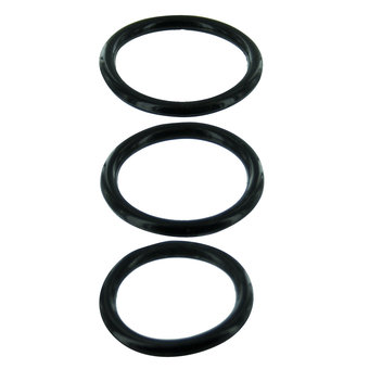 Cock and Ball Triple Rings Set Silicone