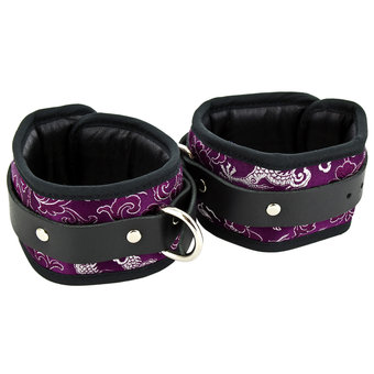 Leatherbeaten Dragon Silk Ankle Restraints