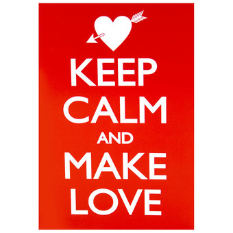 Keep Calm and Make Love Greeting Card