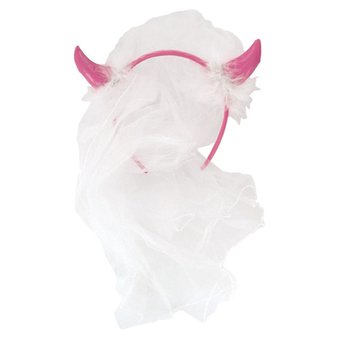 Horny Hen Night Veil and Horns