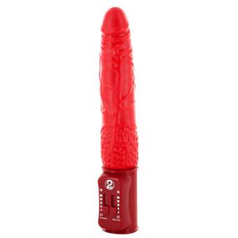 Red Hot Thrusting 7.5 Inch Vibrator