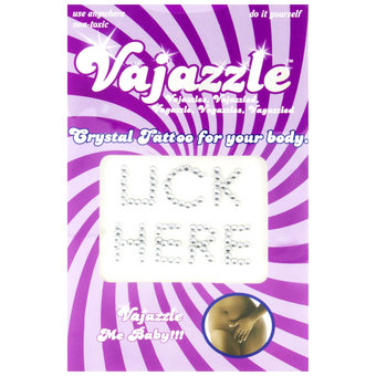 Vajazzle Lick Here Body Tattoo
