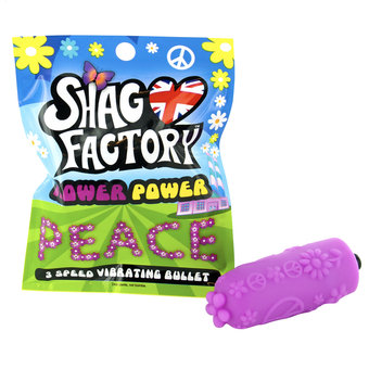 Shag Factory Flower Power Peace Bullet Vibrator