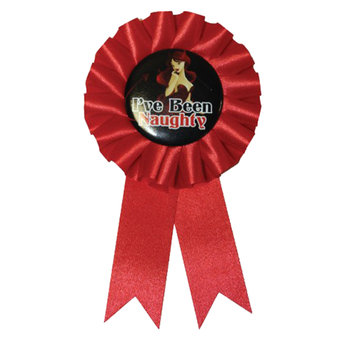 Naughty Girl Rosette Badges (3 Pack)