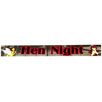 Hen Night Metallic Angel and Devil Banner