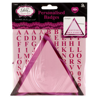 Girls Night Out Personalised Badges with Stickers