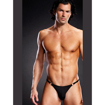 Blue Line Microfibre Jock Strap with O-Rings