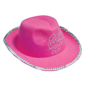 Girls Night Out Diamante Cowboy Hat