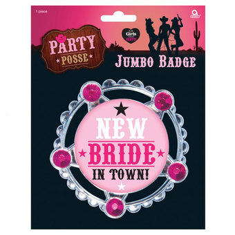 New Bride in Town Jumbo Star Badge
