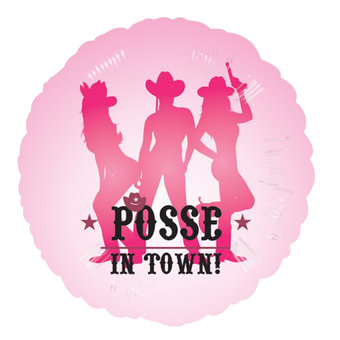 Posse in Town Foil Balloon