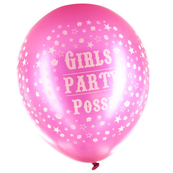 Girls Party Posse Balloons (6 Pack)