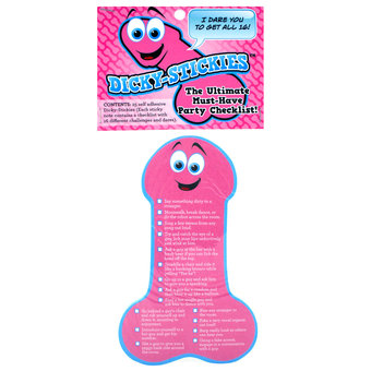 Dicky Stickies Hen Party Dare Checklist